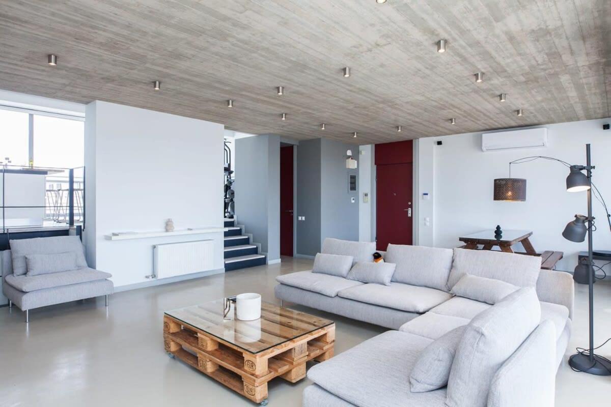 Penthouse With 360 View Of Athens And Private Gym Apartment Luaran gambar