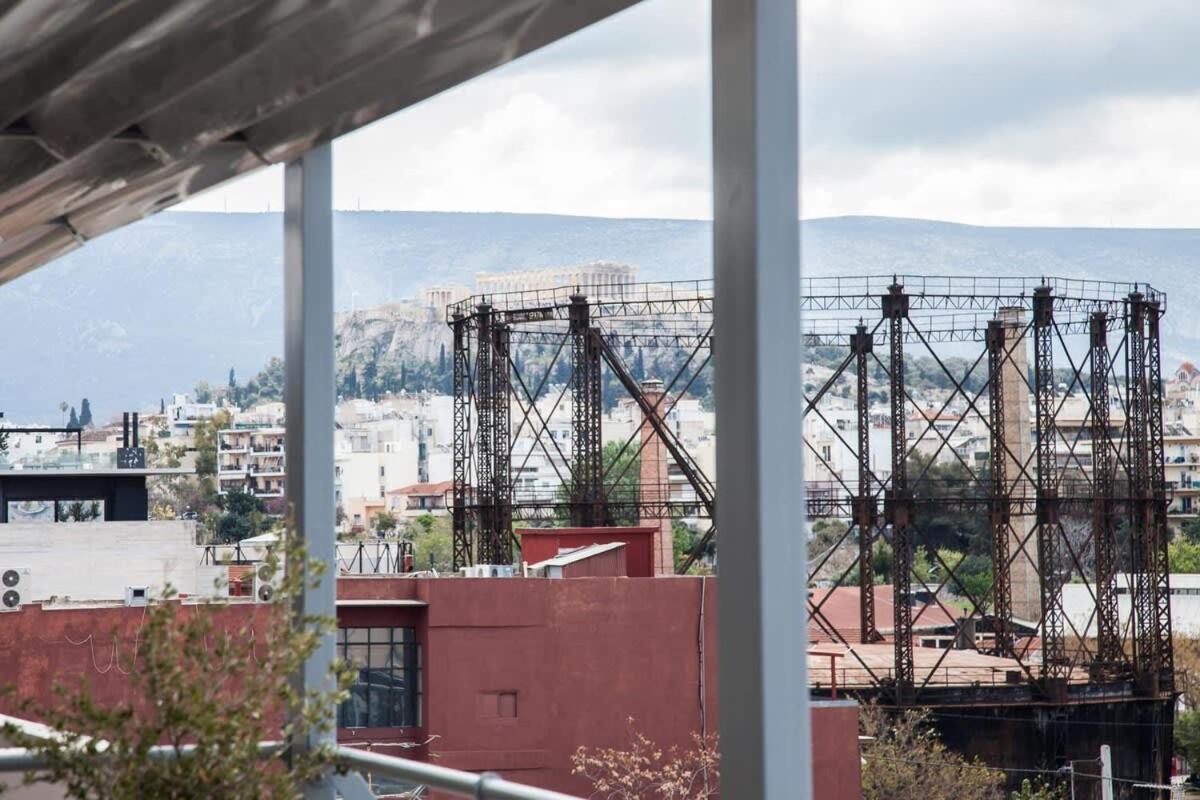 Penthouse With 360 View Of Athens And Private Gym Apartment Luaran gambar