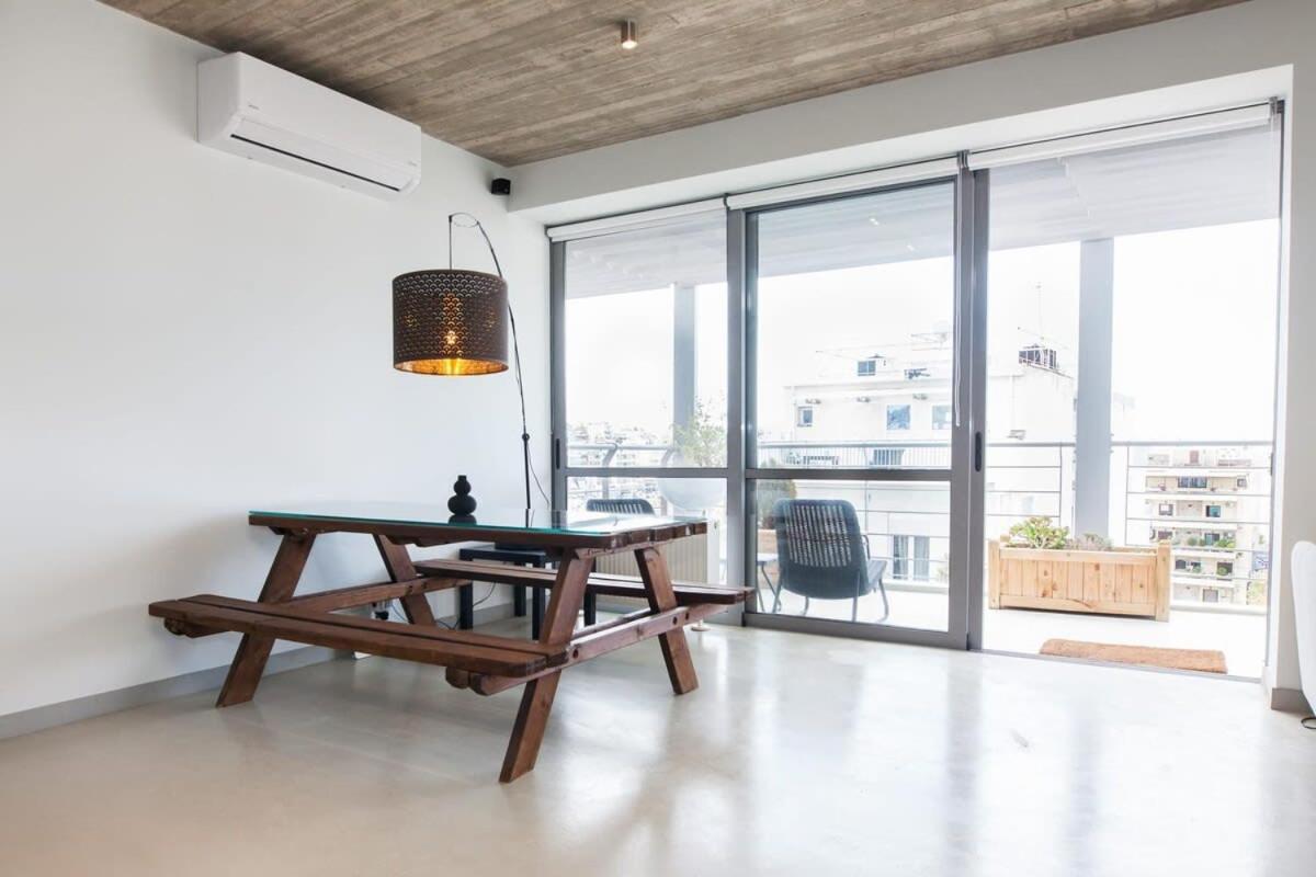 Penthouse With 360 View Of Athens And Private Gym Apartment Luaran gambar