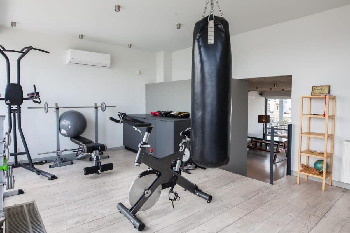 Penthouse With 360 View Of Athens And Private Gym Apartment Luaran gambar