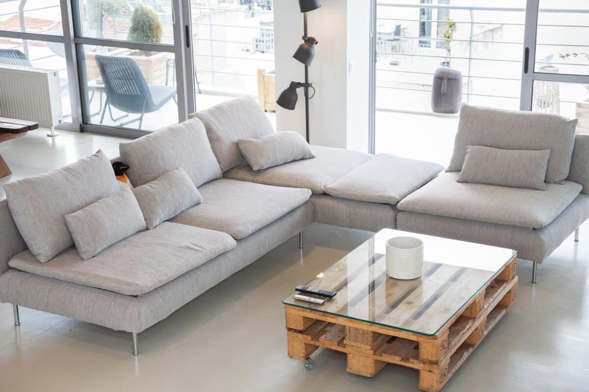 Penthouse With 360 View Of Athens And Private Gym Apartment Luaran gambar